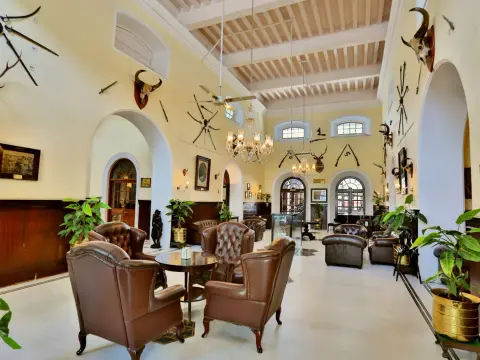 Heritage clubhouse interior at Bangalore Club