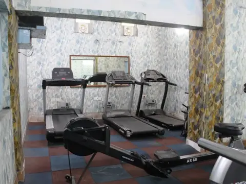 Treadmills in the Bokaro Club gymnasium