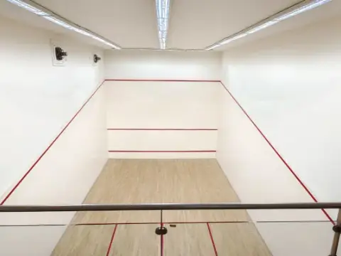 Squash court at Bowring Institute