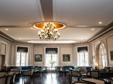 Interior lounge at Calcutta Club