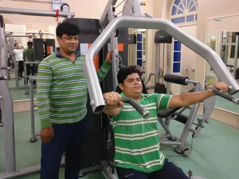 Gymnasium in use at Cuttack Club