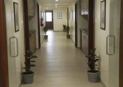 Interior corridor at Deccan Gymkhana