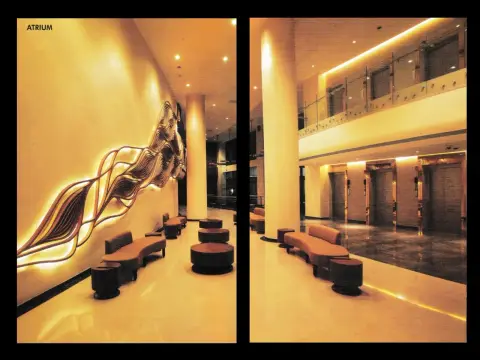 Garware Club House atrium and interior — photo collage