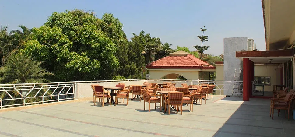 Poolside party terrace at Karnataka Golf Association