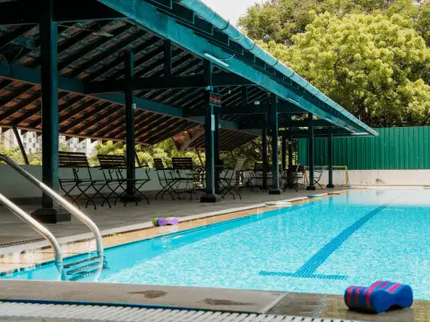 Madras Boat Club — swimming pool and shaded seating