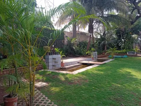 Landscaped garden at Nasiklub