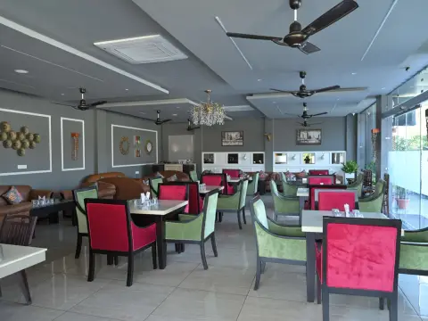 Club hall with card tables — Rajindra Gymkhana & Mahendra Club