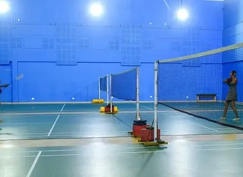 Indoor badminton hall at Ranchi Club