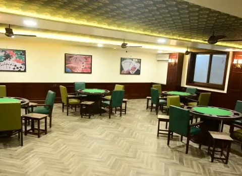 Card room at Ranchi Club