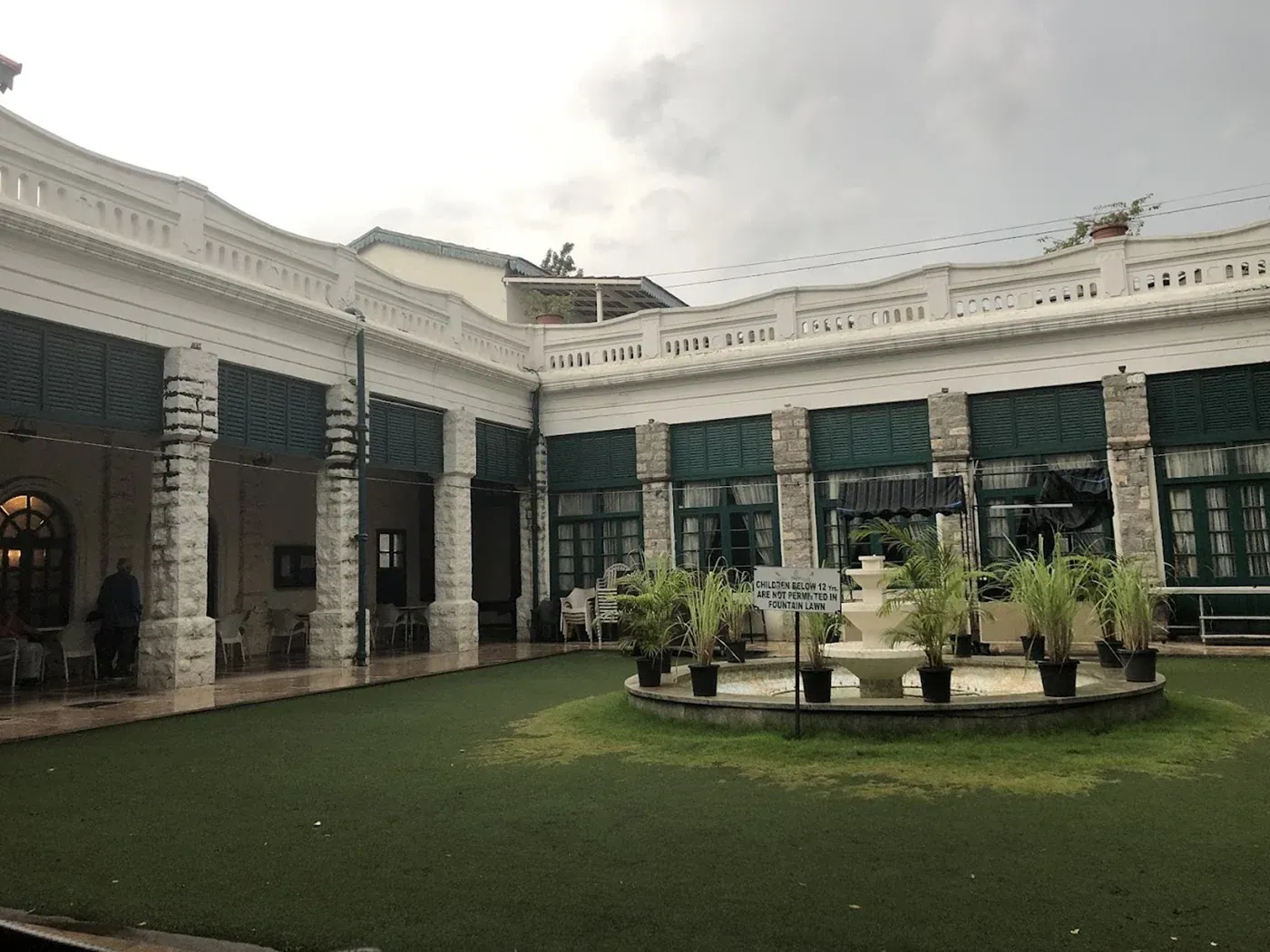 Heritage clubhouse courtyard at Secunderabad Club