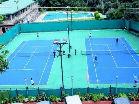 Tennis courts at Shillong Club