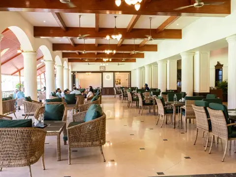 Veranda seating at The Poona Club