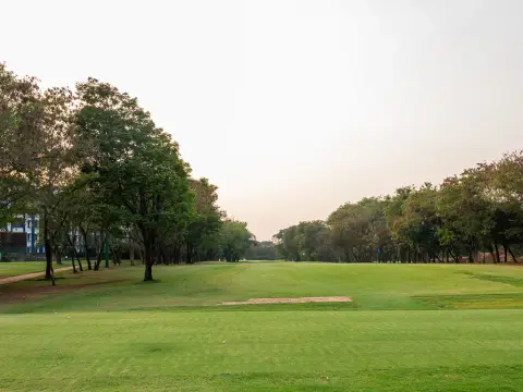 Tree-lined grounds at The Poona Club