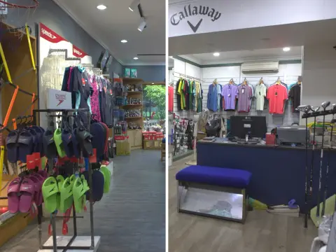 Sports pro shop at Tollygunge Club