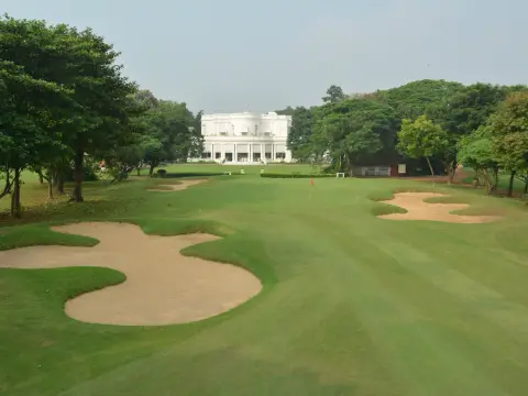 Tollygunge Club golf course overlooking the clubhouse